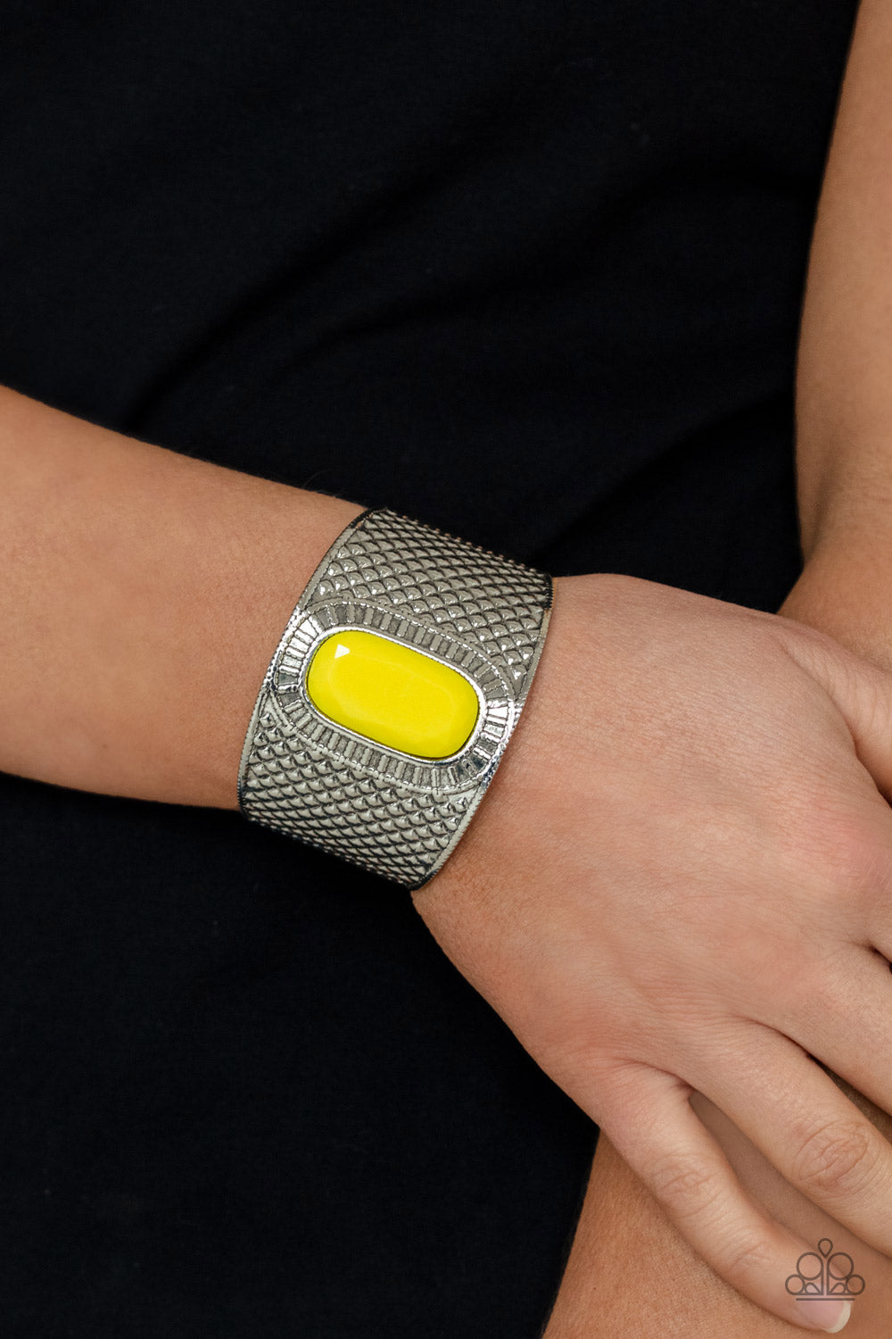 Poshly Pharaoh - Yellow - Paparazzi Bracelet