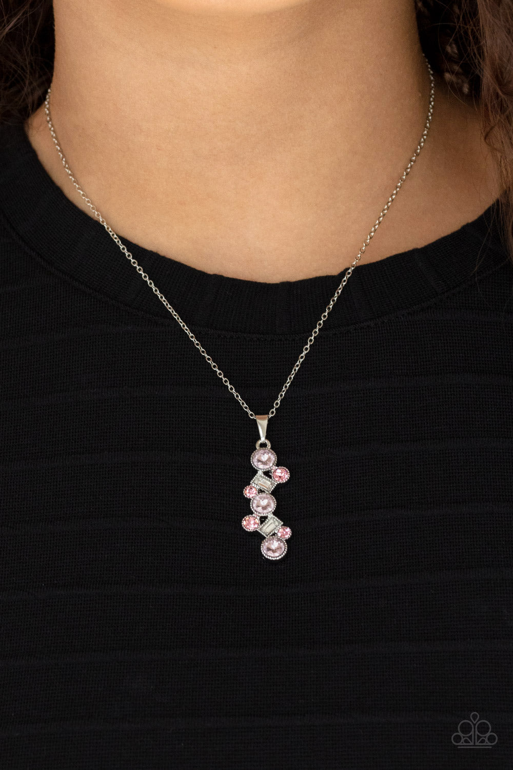 Classically Clustered - Pink - Paparazzi Necklace