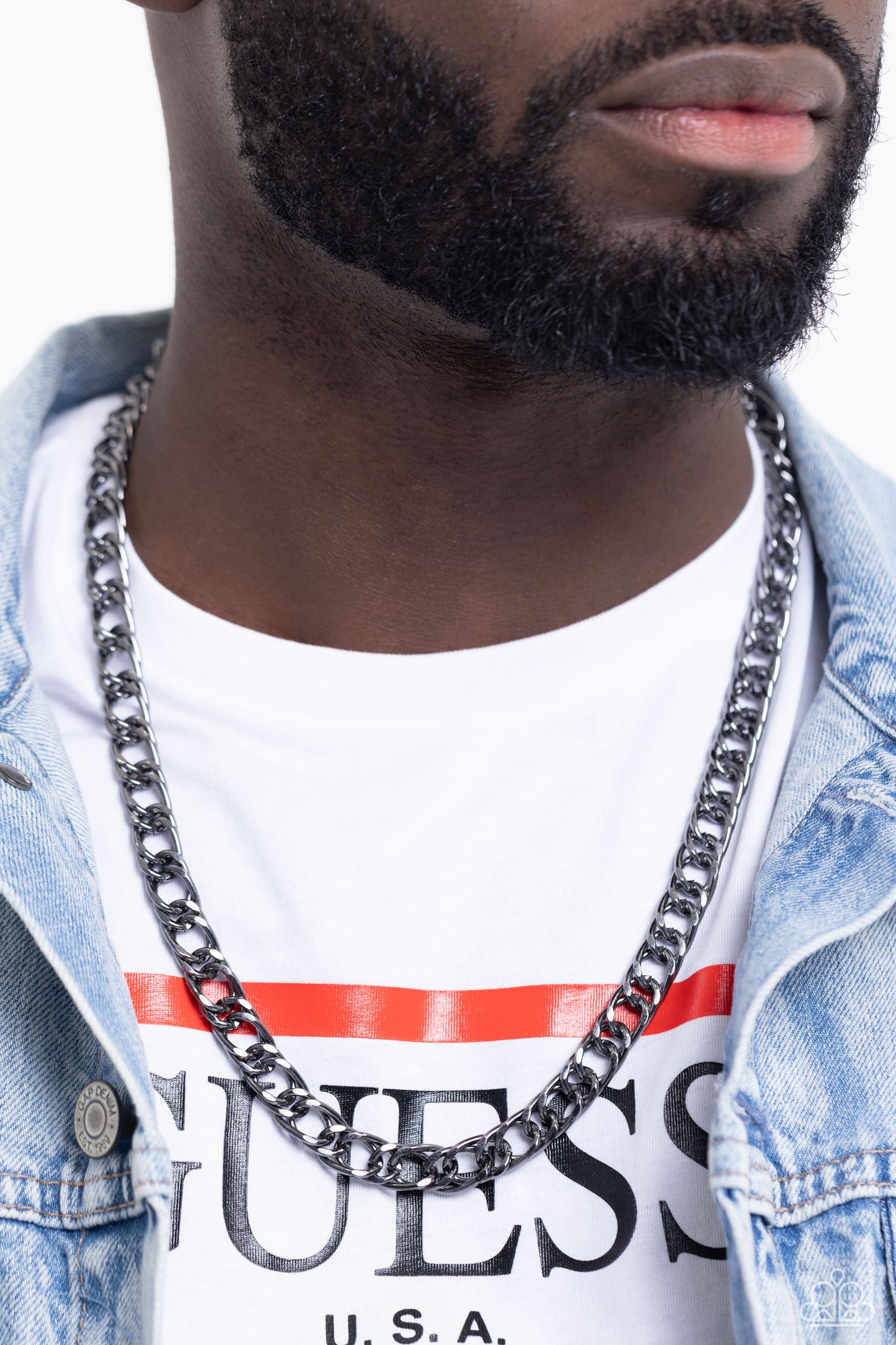 Ground Game - Black - Paparazzi Necklace