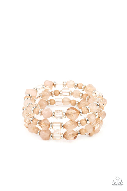 Girly Girl Glimmer - Brown - Paparazzi Bracelet