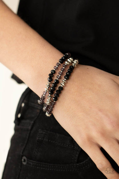 Stellar Strut - Black - Paparazzi Bracelet