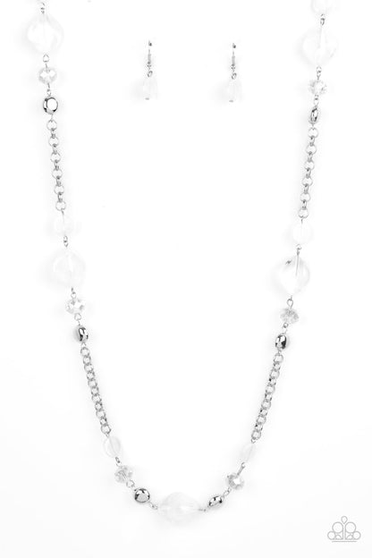 Light-Scattering Luminosity - White - Paparazzi Necklace