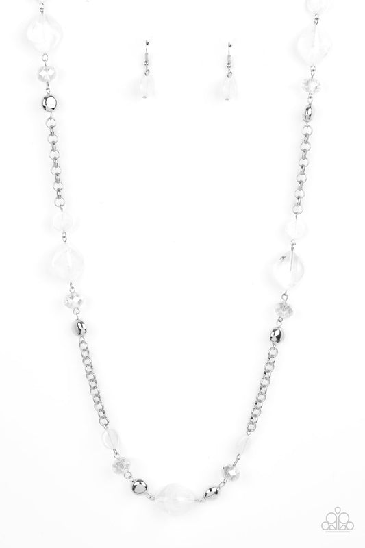 Light-Scattering Luminosity - White - Paparazzi Necklace