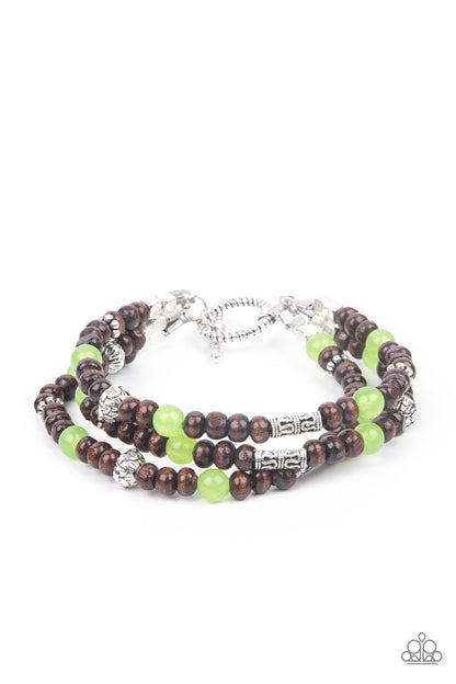 Woodsy Walkabout - Green - Paparazzi Bracelet