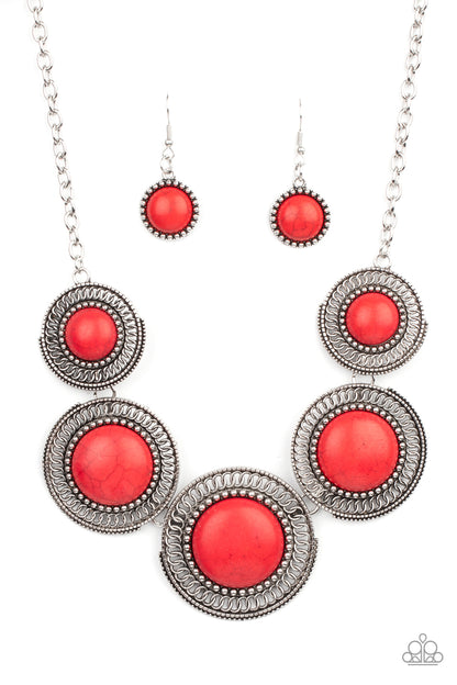 She Went West - Red - Paparazzi Necklace