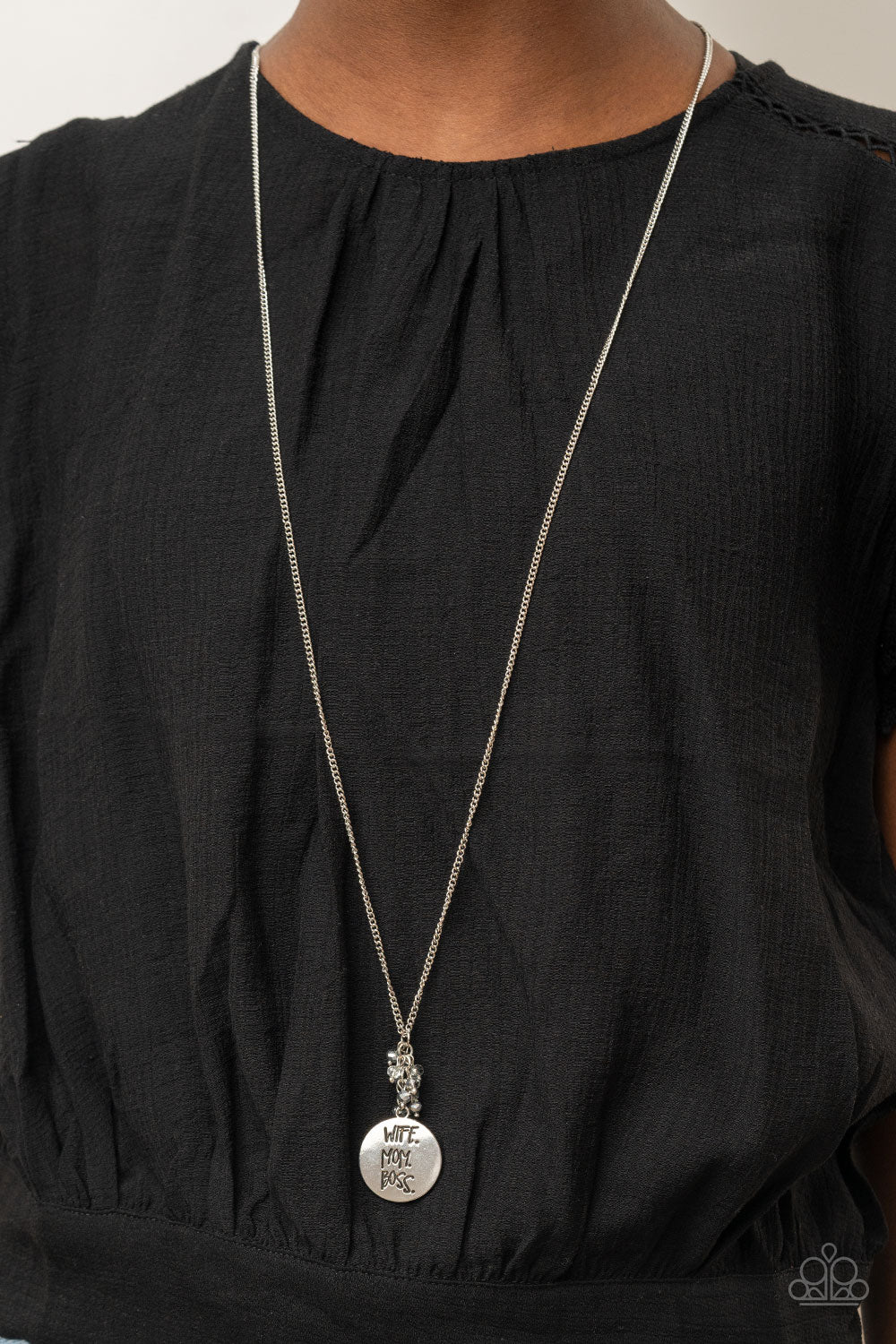 Words To Live By - Silver - Paparazzi Necklace