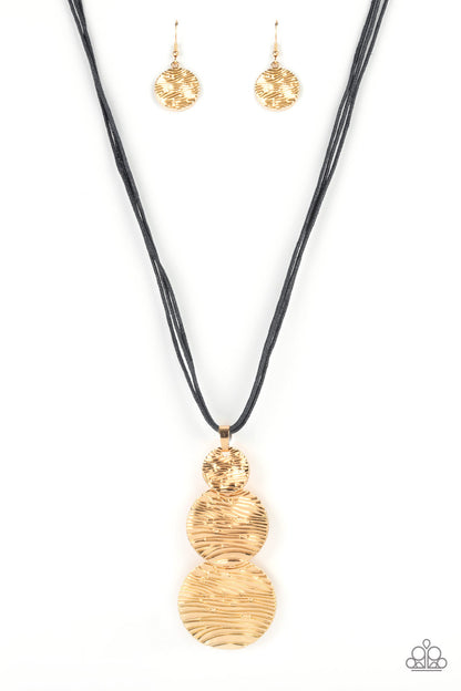 Circulating Shimmer - Black - Paparazzi Necklace