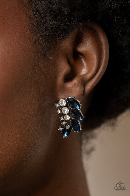 Flawless Fronds - Blue - Paparazzi Earrings