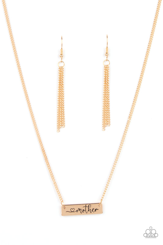 Joy Of Motherhood - Gold - Paparazzi Necklace