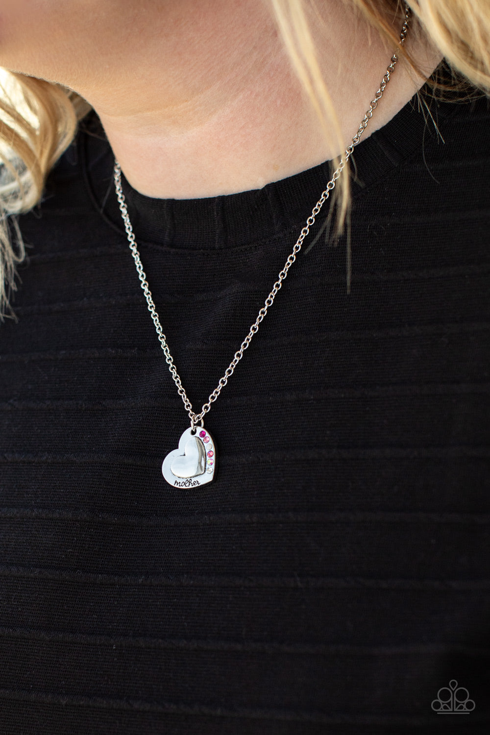 Happily Heartwarming - Pink - Paparazzi Necklace