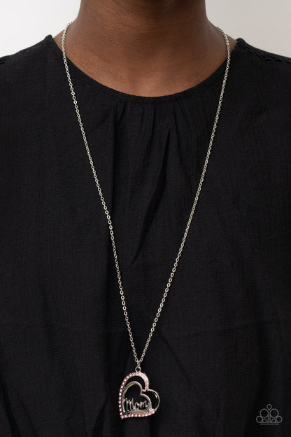 A Mother's Heart - Pink - Paparazzi Necklace