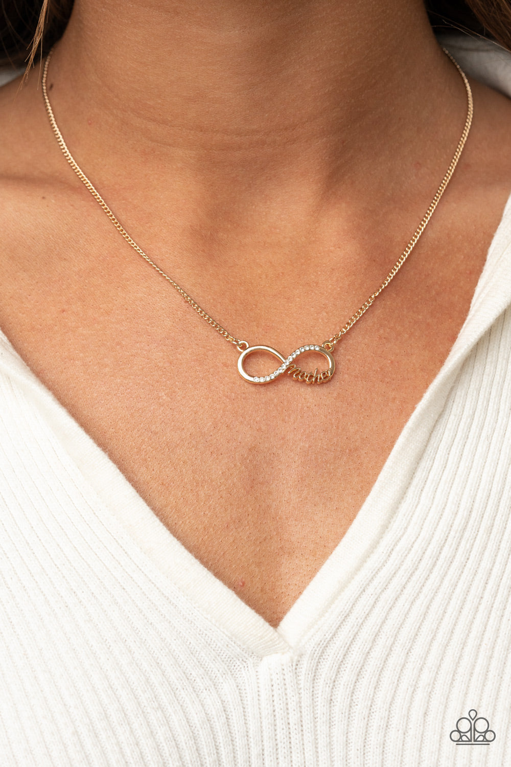Forever Your Mom - Gold - Paparazzi Necklace