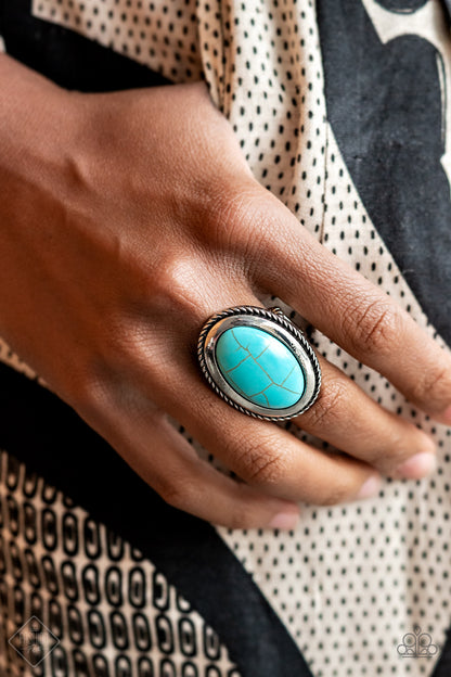 Canyon Sanctuary - Blue Paparazzi Ring