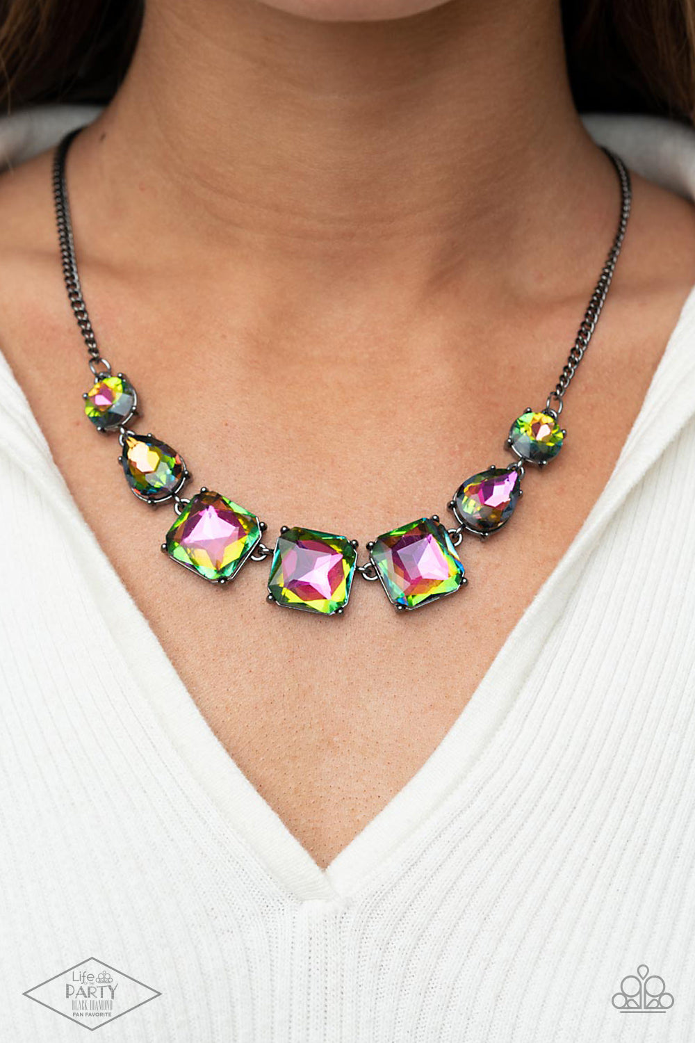 Unfiltered Confidence - Multi - Paparazzi Necklace (LOP)
