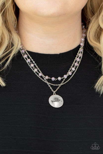 Promoted to Grandma - Pink - Paparazzi Necklace