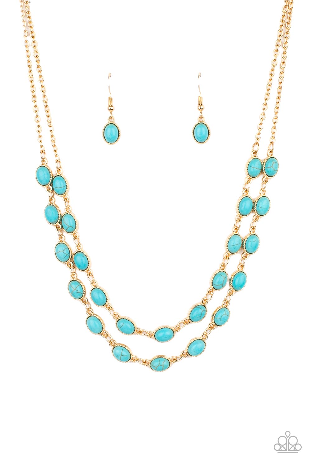 Sahara Safari - Blue - Paparazzi Necklace