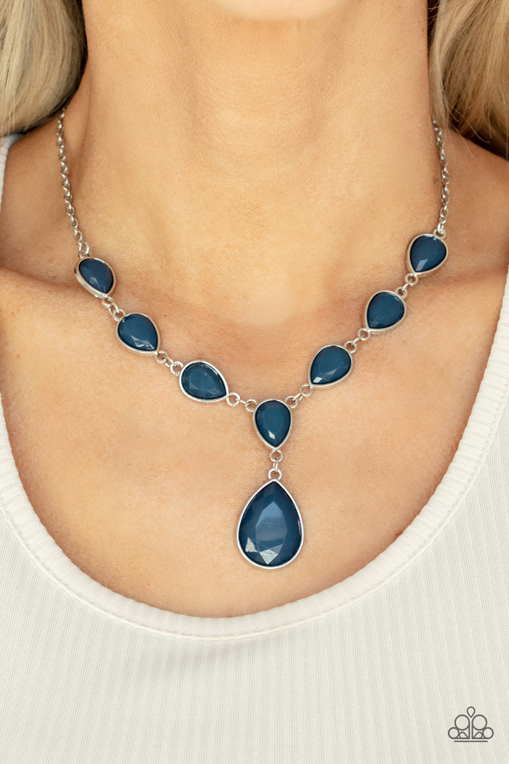 Party Paradise - Blue - Paparazzi Necklace