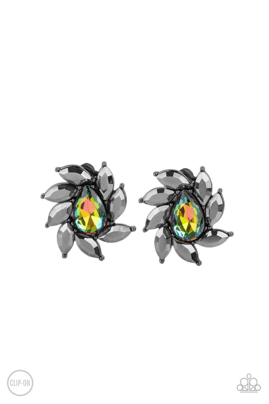 Sophisticated Swirl - Multi - Paparazzi Clip On Earrings