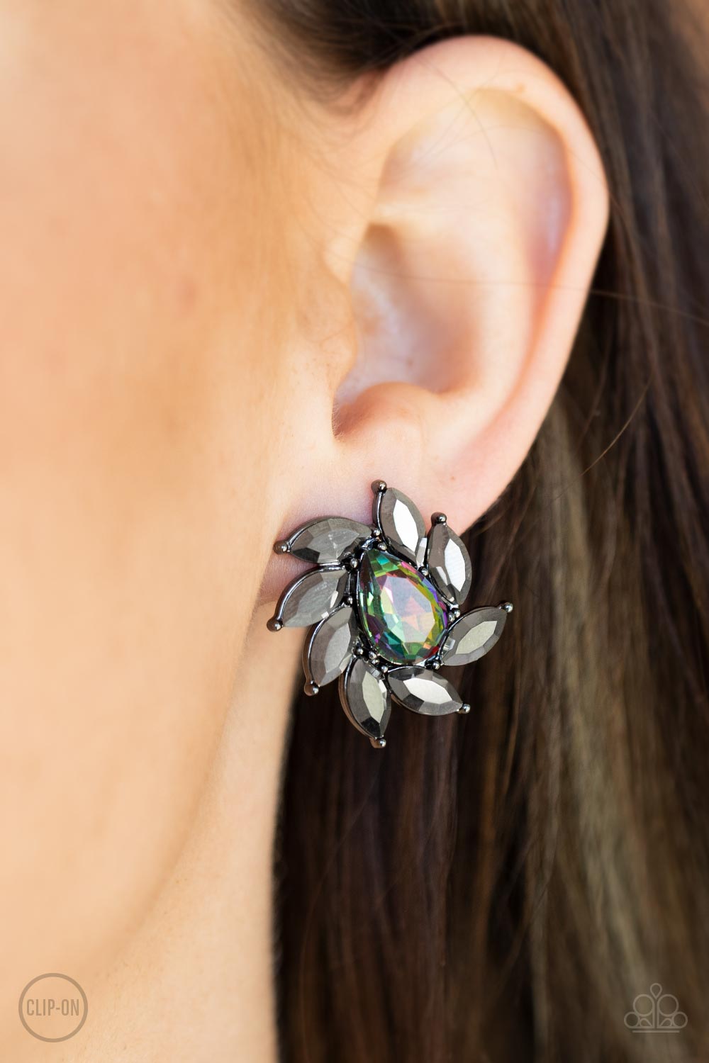 Sophisticated Swirl - Multi - Paparazzi Clip On Earrings