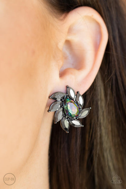 Sophisticated Swirl - Multi - Paparazzi Clip On Earrings
