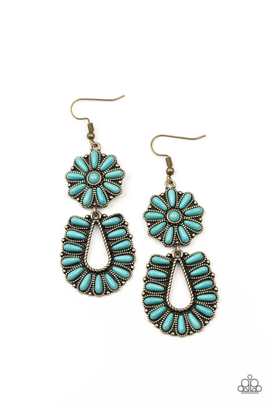 Badlands Eden - Brass - Paparazzi Earrings
