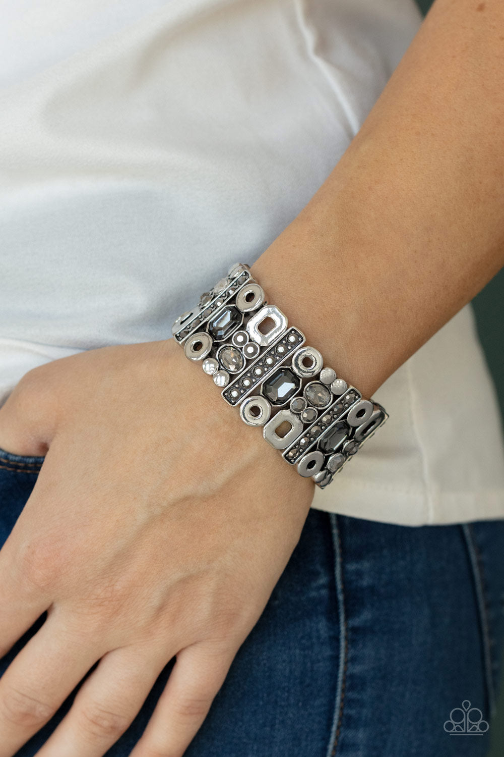 Dynamically Diverse - Silver - Paparazzi Bracelet