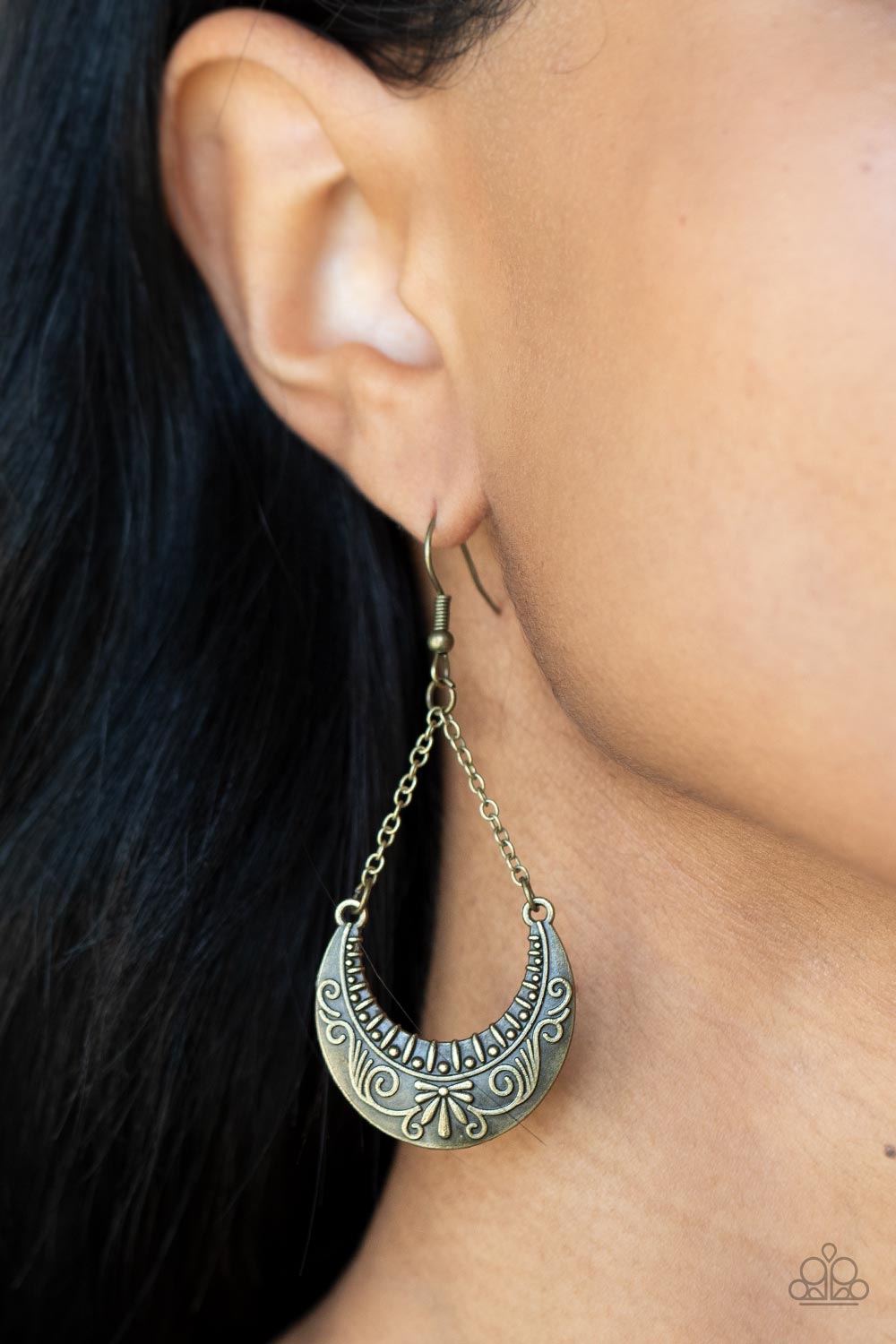 All in the PASTURE - Brass - Papareazzi Earrings
