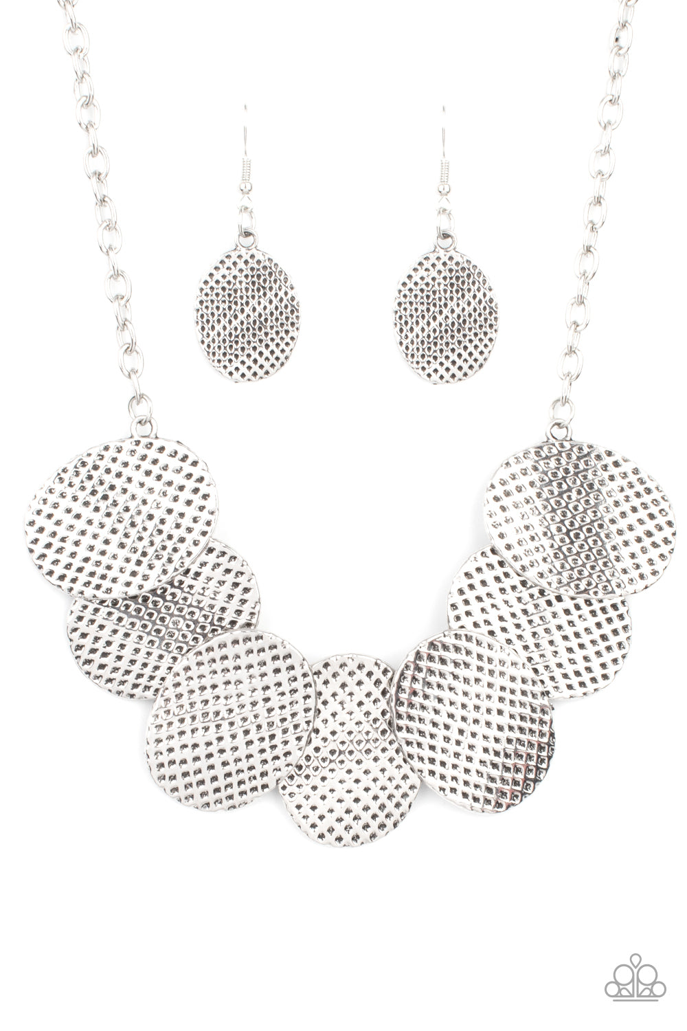 Industrial Wave - Silver - Paparazzi Necklace