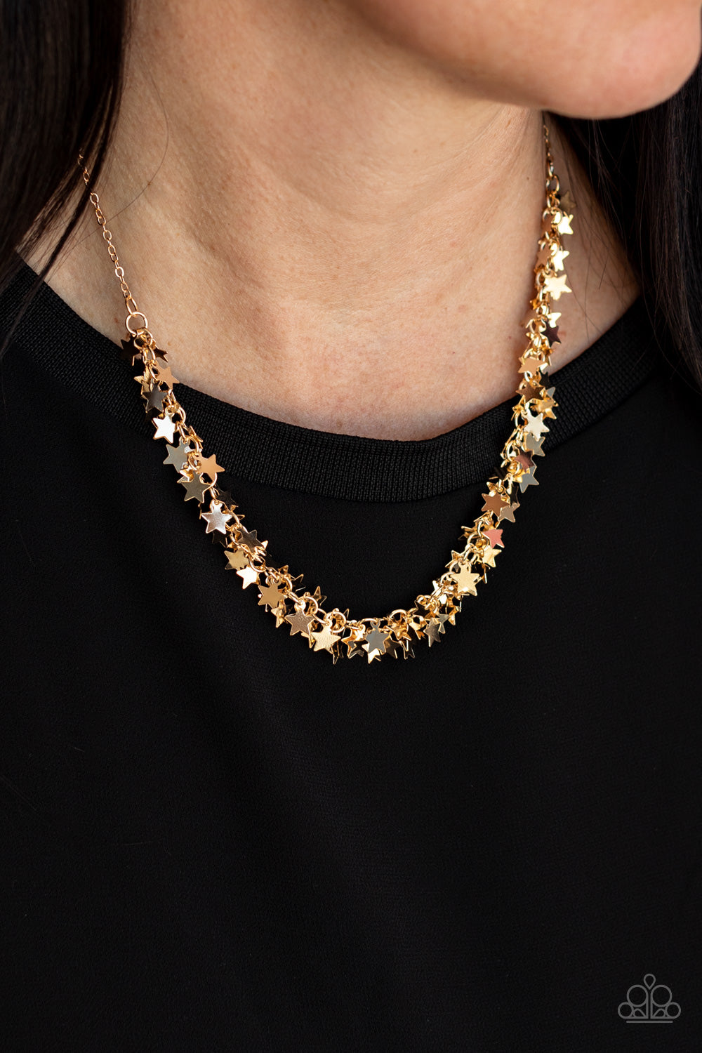 Starry Anthem - Gold - Paparazzi Necklace