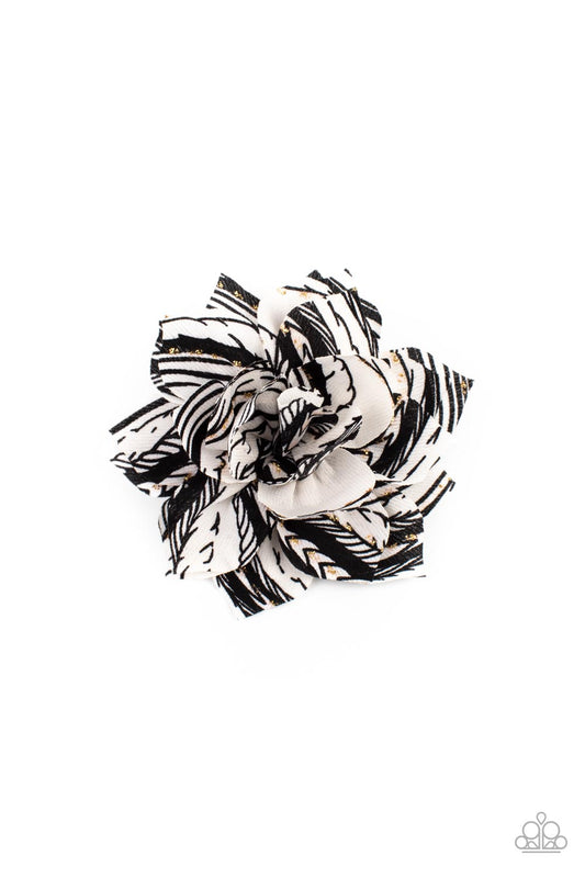 Sonic BLOOM - Black - Paparazzi Hair Clip