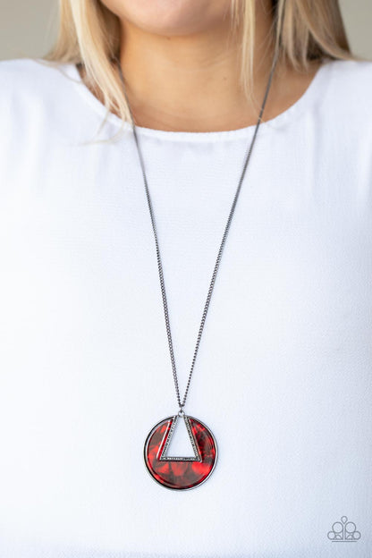Chromatic Couture - Red - Paparazzi Necklace