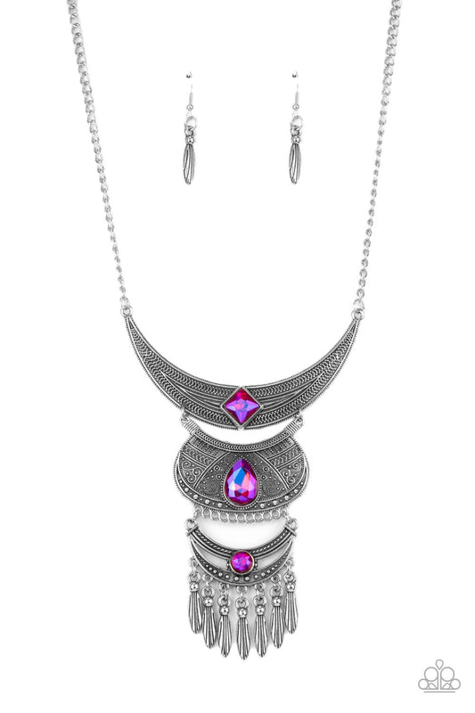 Lunar Enchantment - Pink - Paparazzi Necklace
