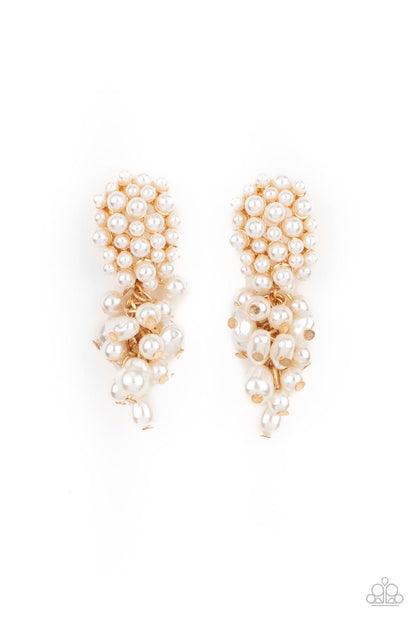 Fabulously Flattering - Gold - Paparazzi Earrings