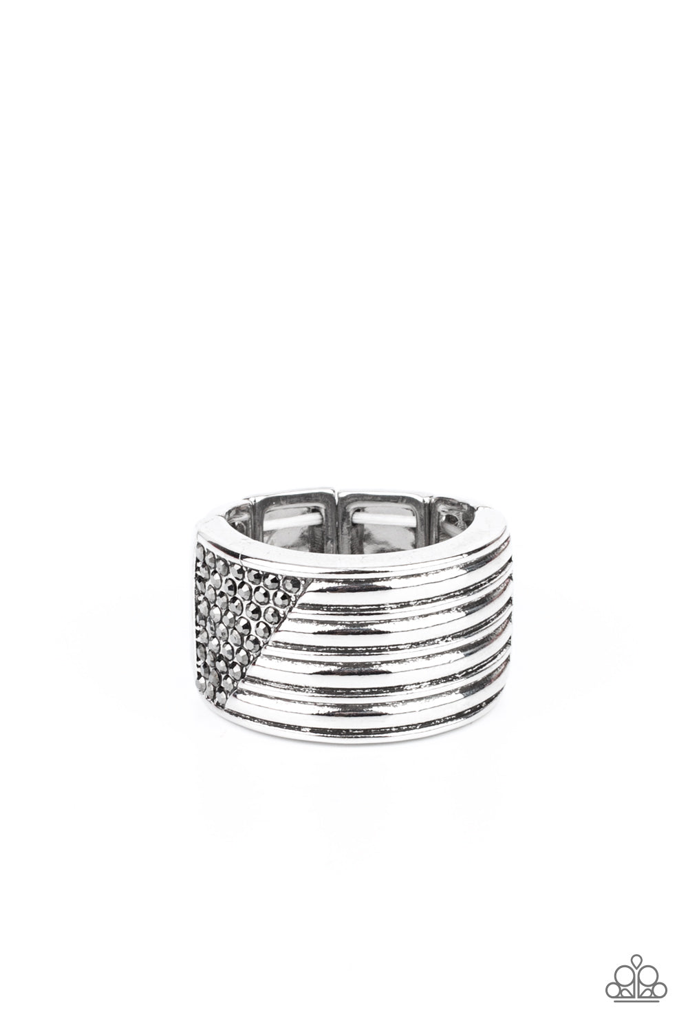 Legendary Lineup - Men Silver - Paparazzi Ring