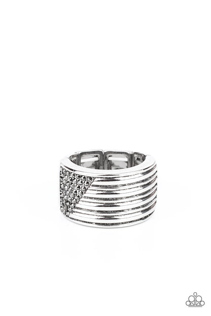 Legendary Lineup - Men Silver - Paparazzi Ring