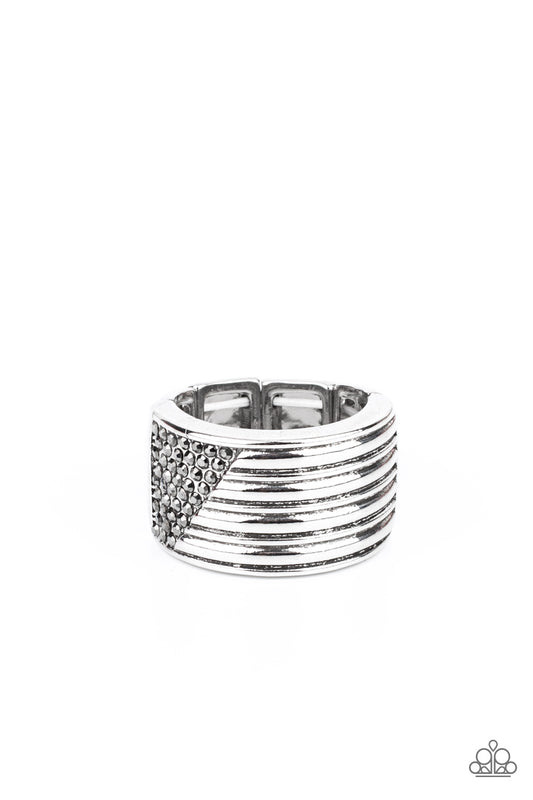 Legendary Lineup - Men Silver - Paparazzi Ring
