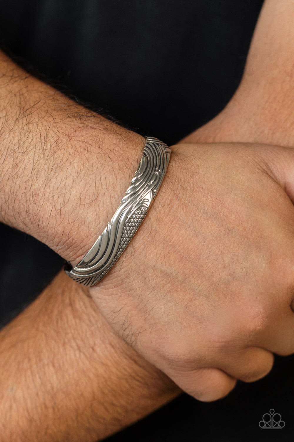 Tidal Trek - Silver - Paparazzi Bracelet