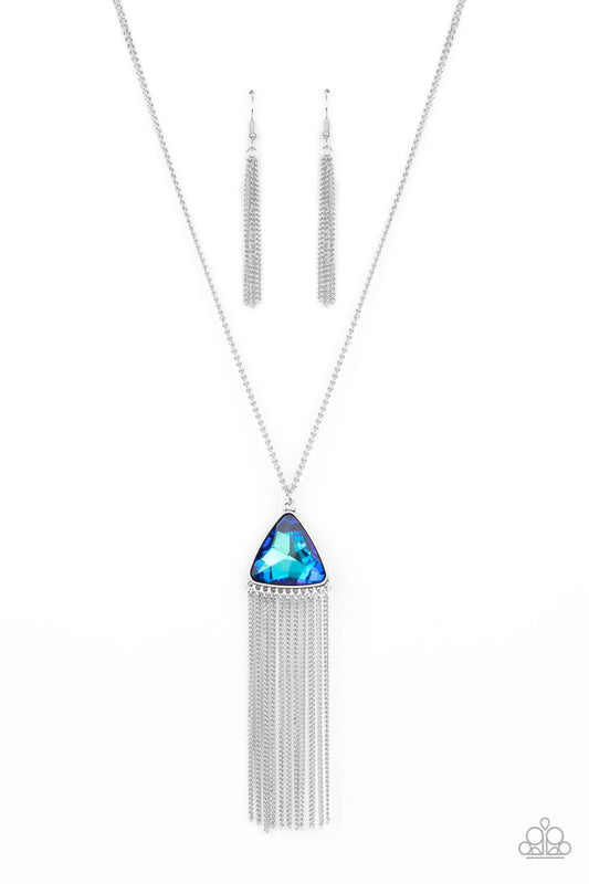 Proudly Prismatic - Blue - Paparazzi Necklace