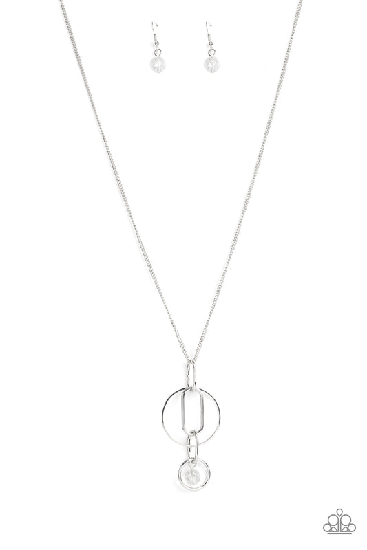 Park Avenue Palace - White - Paparazzi Necklace