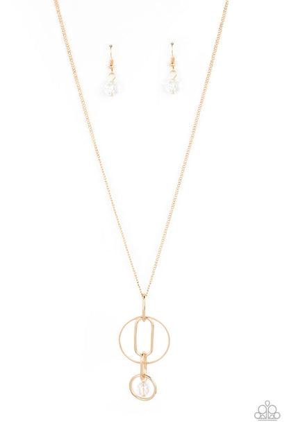Park Avenue Palace - Gold - Paparazzi Necklace