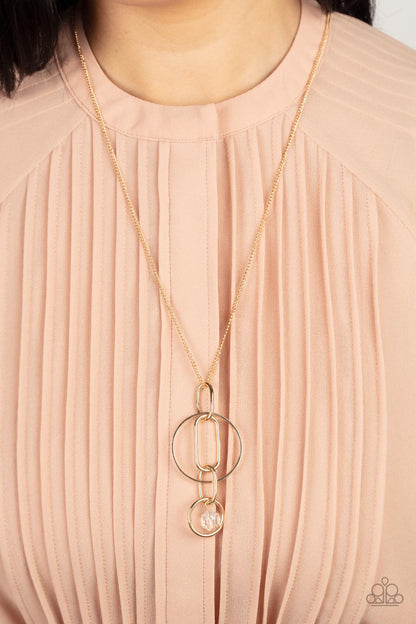 Park Avenue Palace - Gold - Paparazzi Necklace