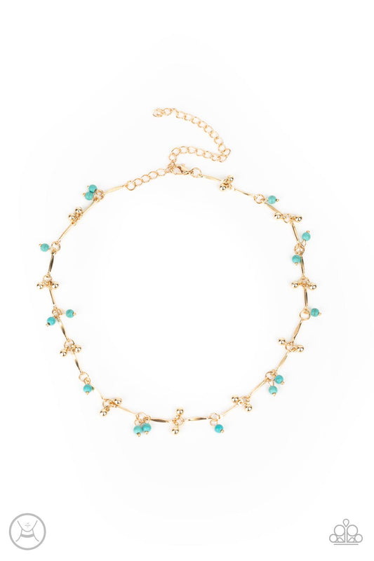 Sahara Social - Gold - Paparazzi Necklace