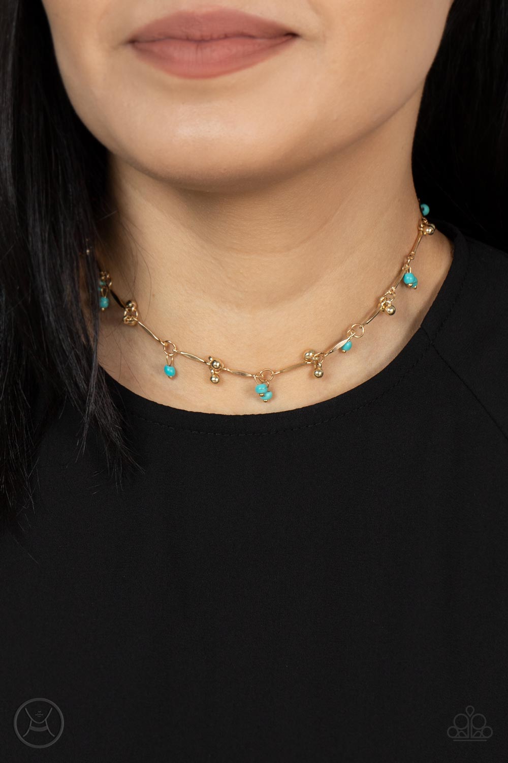 Sahara Social - Gold - Paparazzi Necklace