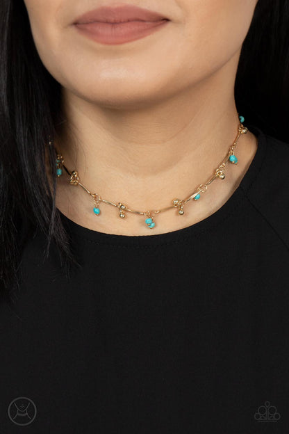 Sahara Social - Gold - Paparazzi Necklace