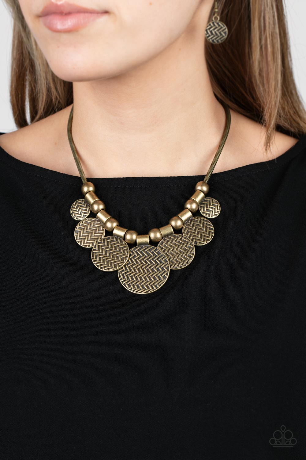 Indigenously Urban - Brass - Paparazzi Necklace