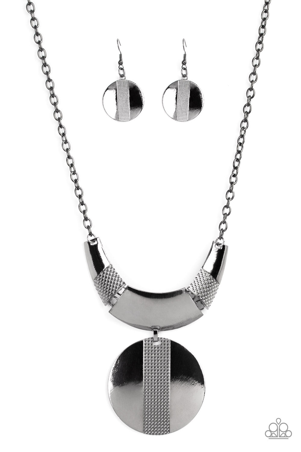 Metallic Enchantress - Black - Paparazzi Necklace