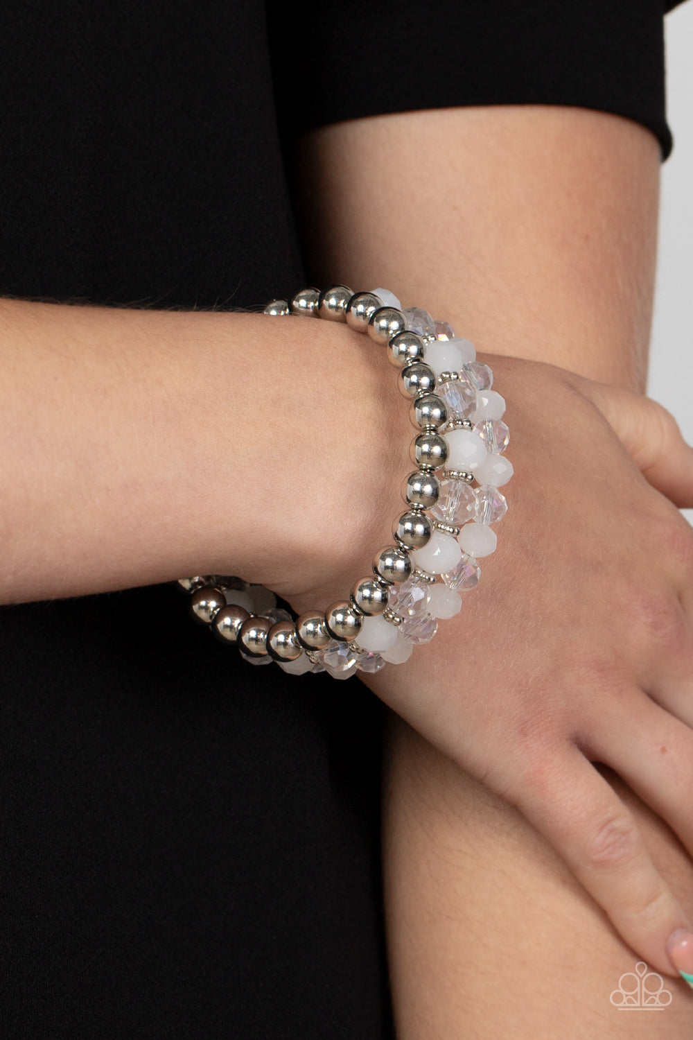 Gimme Gimme - White - Paparazzi Bracelet