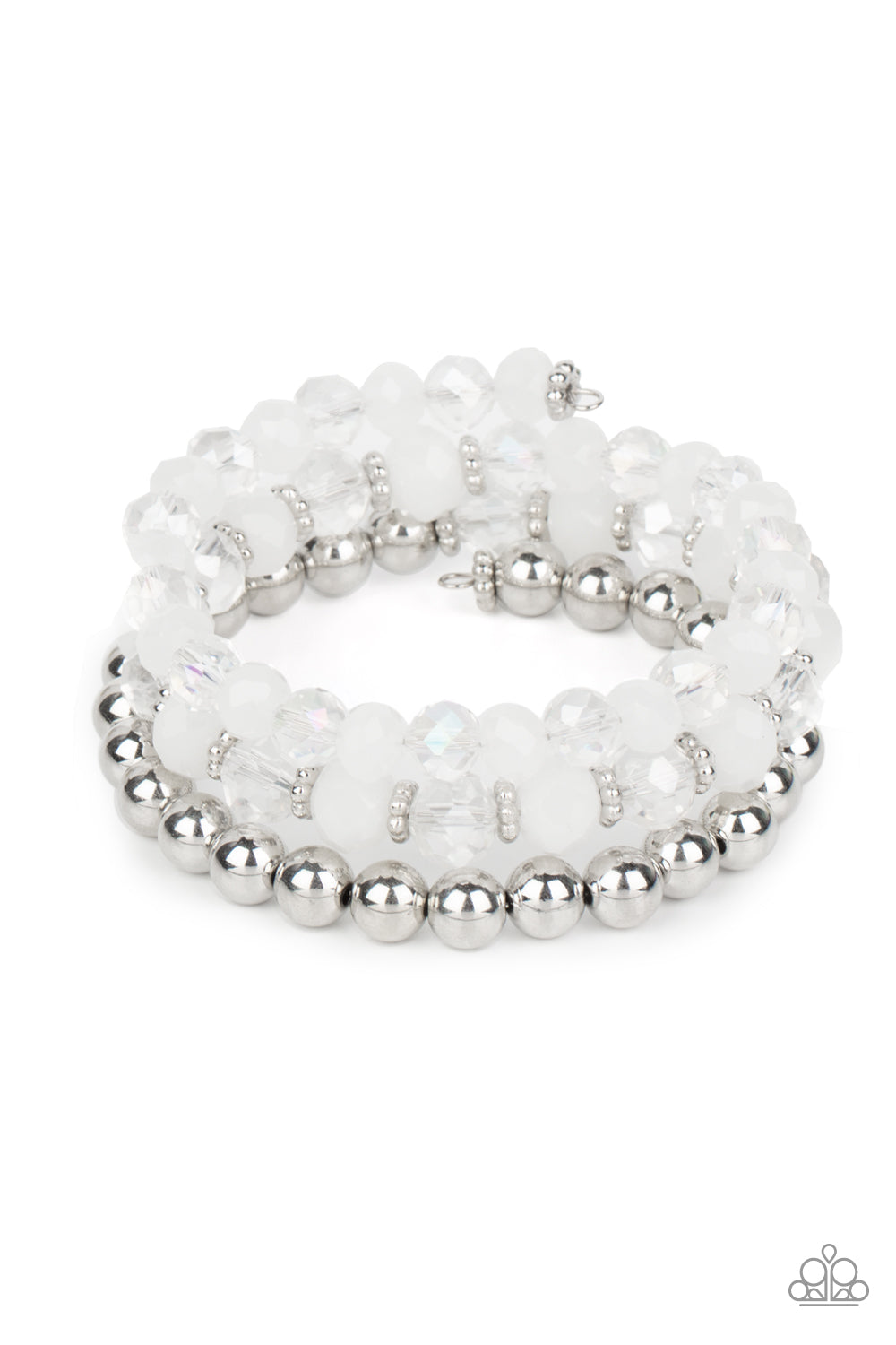 Gimme Gimme - White - Paparazzi Bracelet