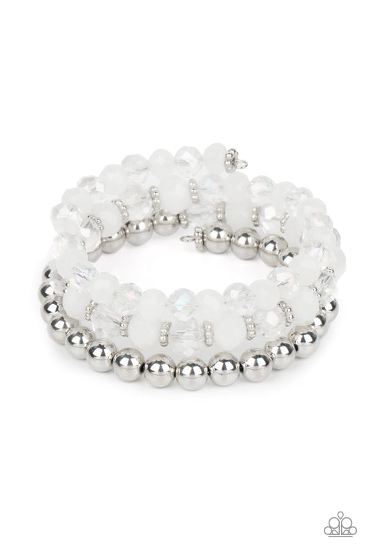 Gimme Gimme - White - Paparazzi Bracelet