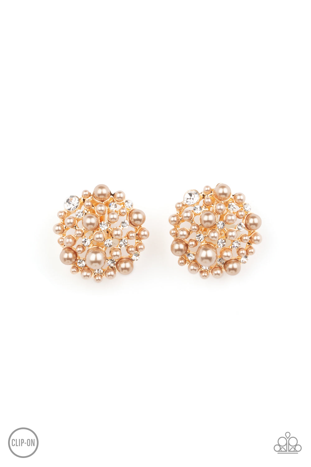 Head To Toe Twinkle - Brown - Paparazzi Earrings